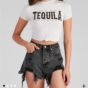Tequila Cropped Tee